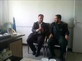 دیدار با فرمانده بسیج سازندگی سپاه  این شهرستان در راستای آموزشهای فنی و حرفه ای 
