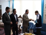 دیدار معاون استاندار و فرماندار ویژه شهرستان میانه  با همکار باز نشسته جانباز و آزاده مرکز آموزش فنی و جرفه ای میانه
