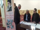 شرکت گسترده همکاران و مردم در راهپیمایی 13 آبان و برپایی میز خدمت در  محل مسجد جامعه مراغه 