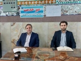  استقرار میز خدمت مرکز آموزش فنی و حرفه ای میانه در محل مصلای نماز جمعه این شهرستان