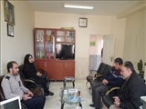 حضور و بازدید مجری استانی طرح های اشتغالزایی بنیاد برکت در مرکز آموزش فنی و حرفه ای اهر و نمایشگاه یلدای مهارت